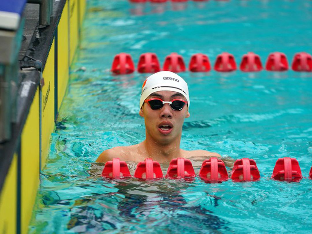 Vận động viên Nguyễn Huy Hoàng có khả năng bảo vệ được tấm HCV môn bơi lội